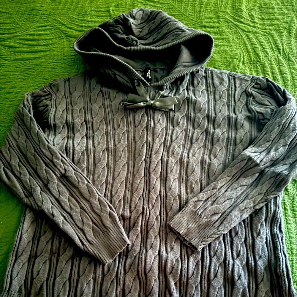 Super soft and stretchy gray hoodie. New without tags, never worn.